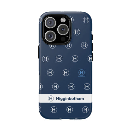 Navy Monogram Tough Phone Case — Shielded Slim Protective Cover
