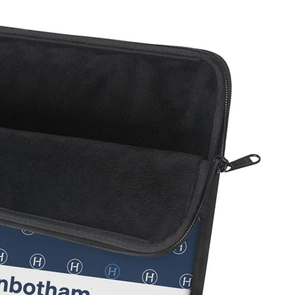Monogrammed Navy Pattern Laptop Sleeve