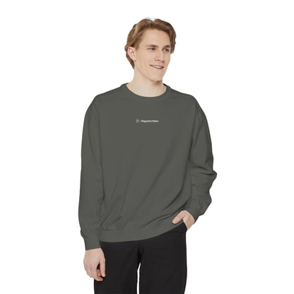 Comfort Colors Sweatshirt — Garment-Dyed Crewneck with Embroidery