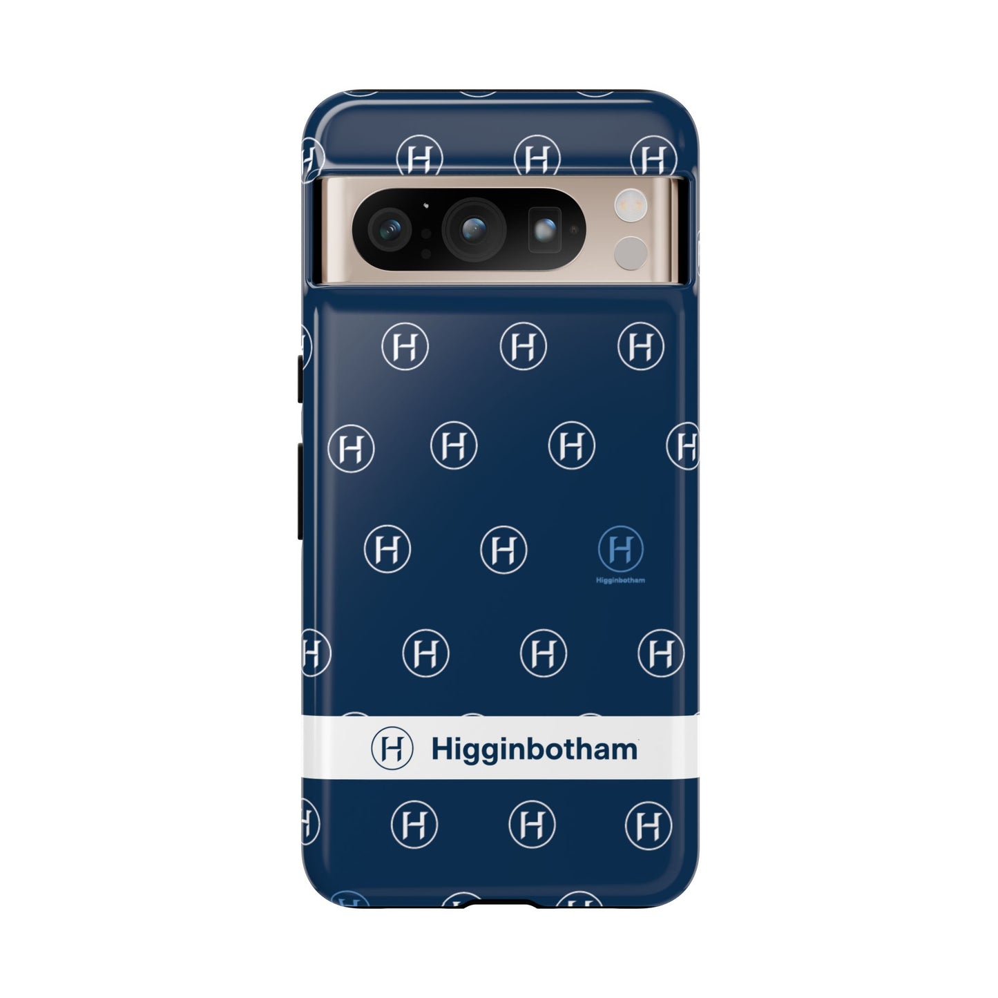 Navy Monogram Tough Phone Case — Shielded Slim Protective Cover