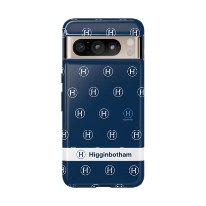 Navy Monogram Tough Phone Case — Shielded Slim Protective Cover