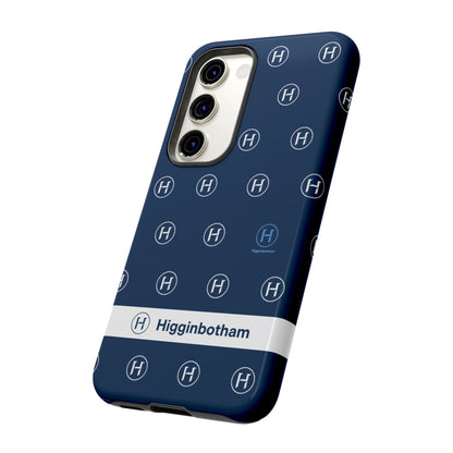 Navy Monogram Tough Phone Case — Shielded Slim Protective Cover