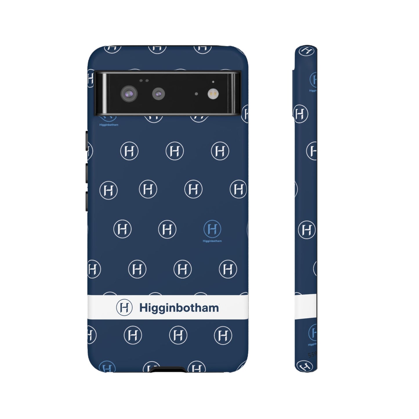 Navy Monogram Tough Phone Case — Shielded Slim Protective Cover