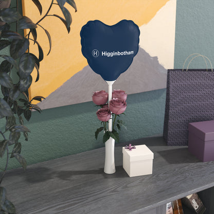 Heart-Shaped Navy Foil Balloon — Custom Logo 6" Balloon for Events & Promotions