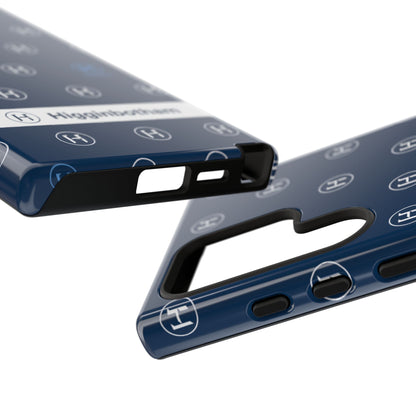 Navy Monogram Tough Phone Case — Shielded Slim Protective Cover
