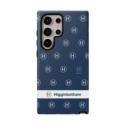 Navy Monogram Tough Phone Case — Shielded Slim Protective Cover