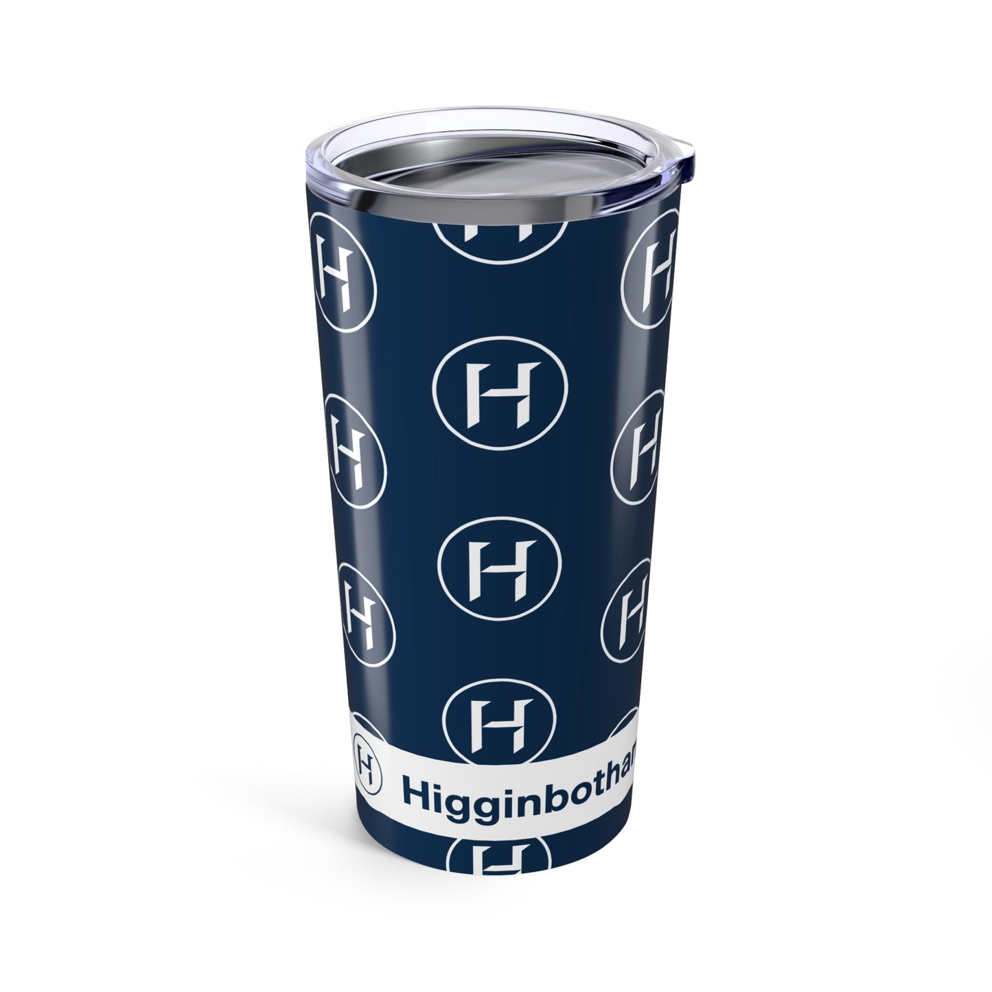 "H" Pattern 20oz Tumbler — Navy Stainless Insulated Cup