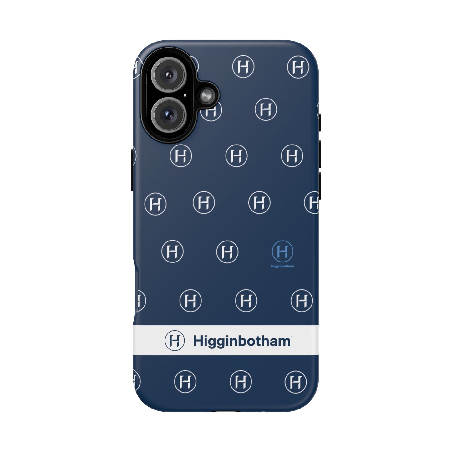 Navy Monogram Tough Phone Case — Shielded Slim Protective Cover