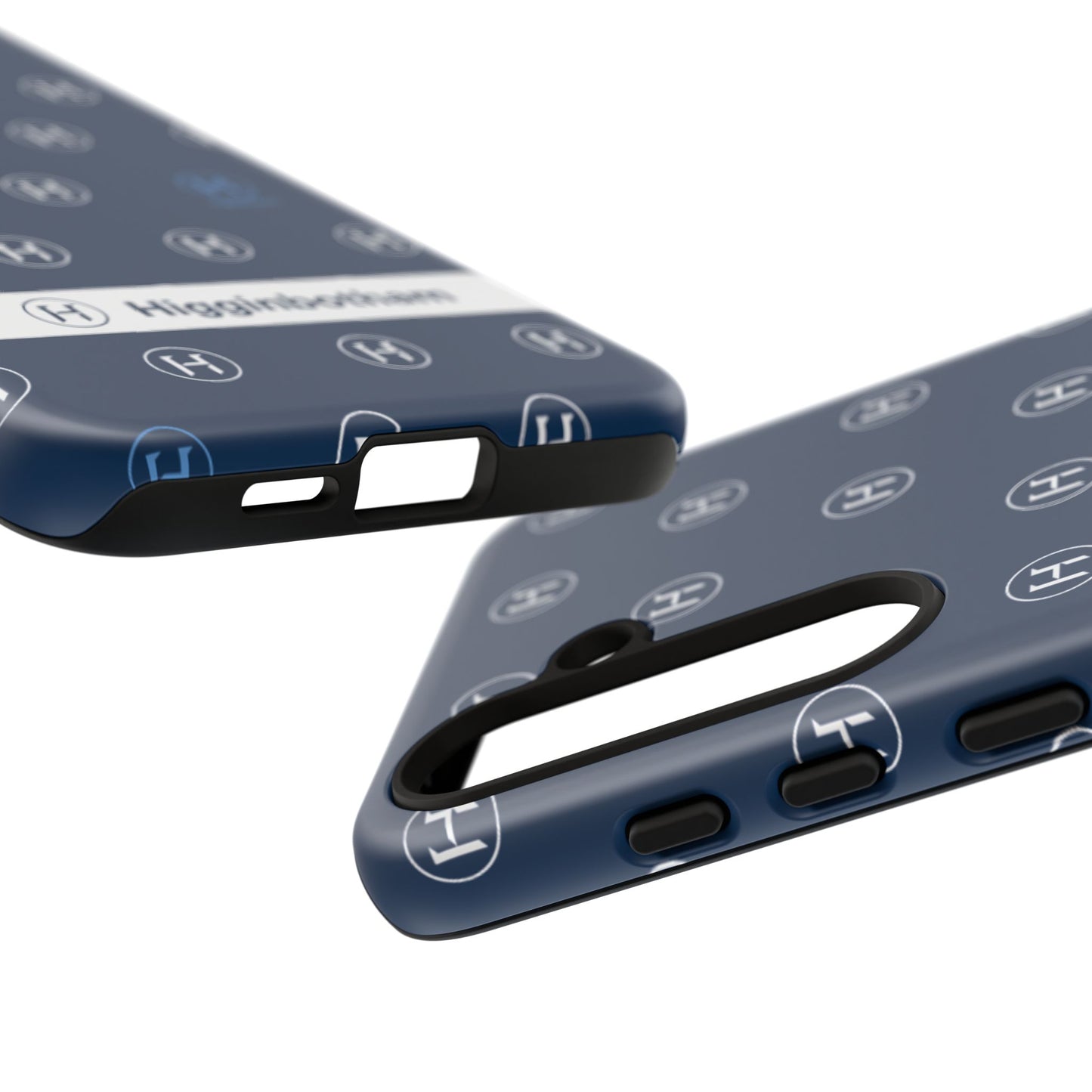 Navy Monogram Tough Phone Case — Shielded Slim Protective Cover