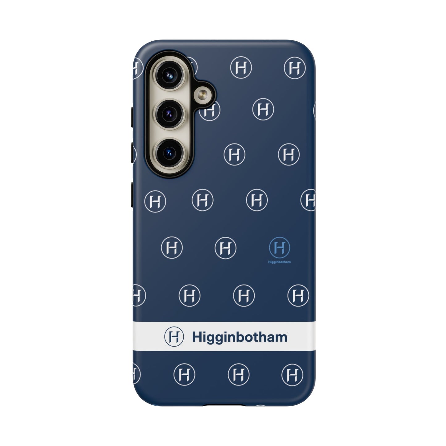 Navy Monogram Tough Phone Case — Shielded Slim Protective Cover