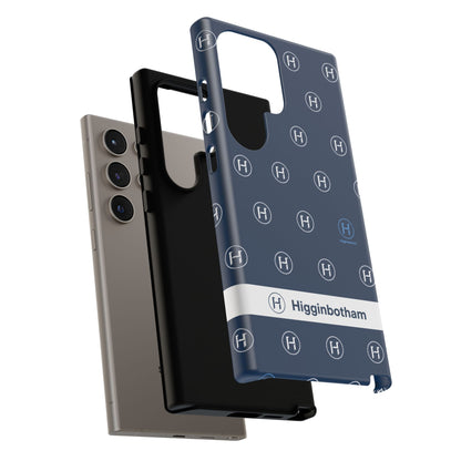 Navy Monogram Tough Phone Case — Shielded Slim Protective Cover