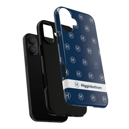 Navy Monogram Tough Phone Case — Shielded Slim Protective Cover