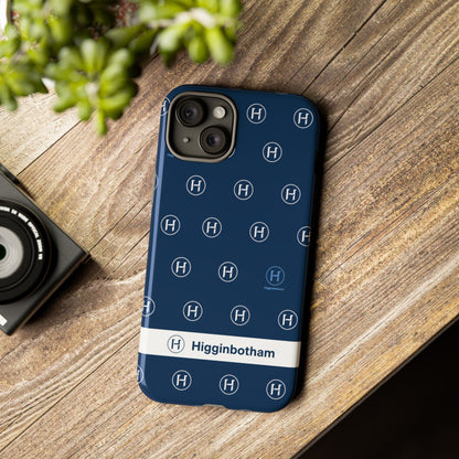 Navy Monogram Tough Phone Case — Shielded Slim Protective Cover