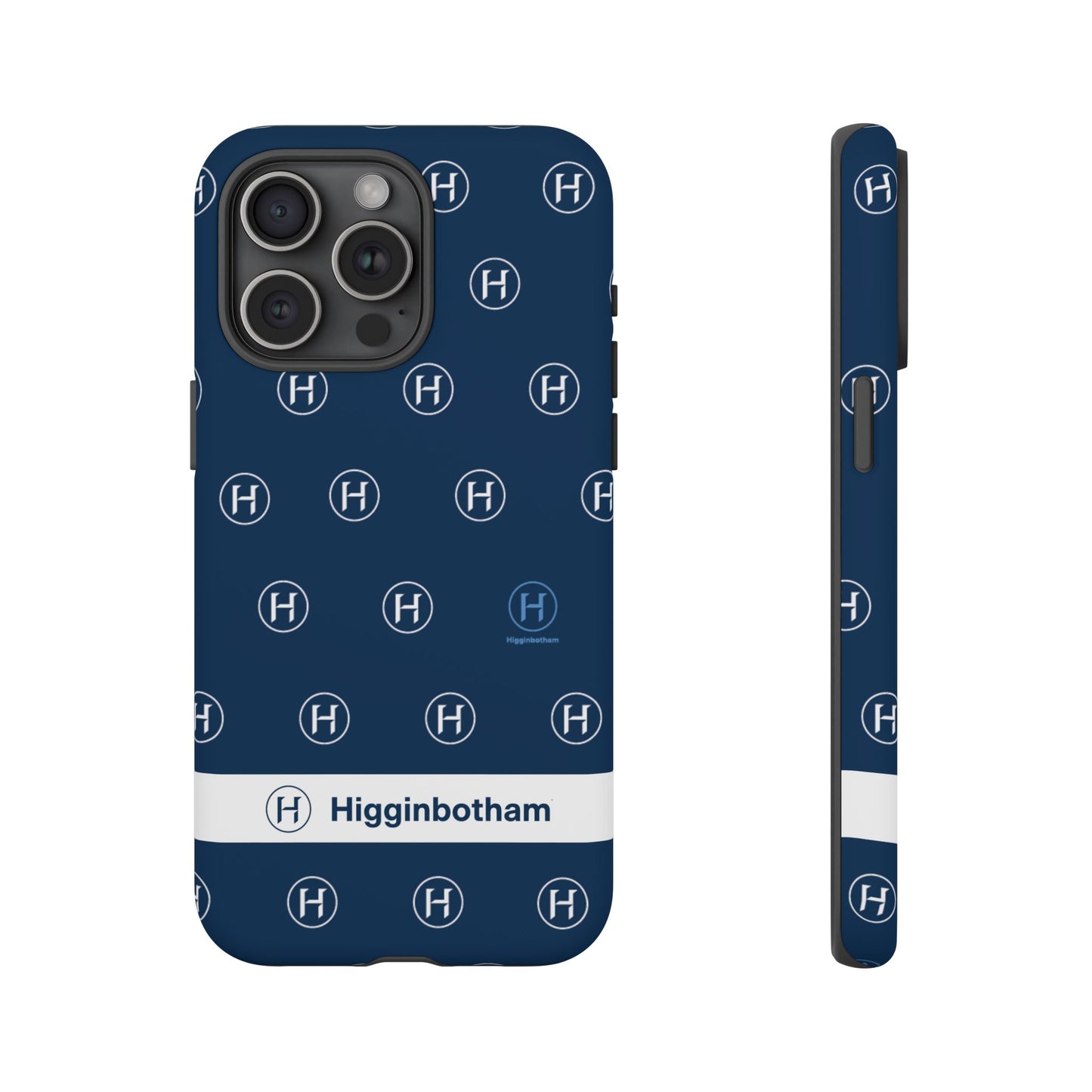 Navy Monogram Tough Phone Case — Shielded Slim Protective Cover