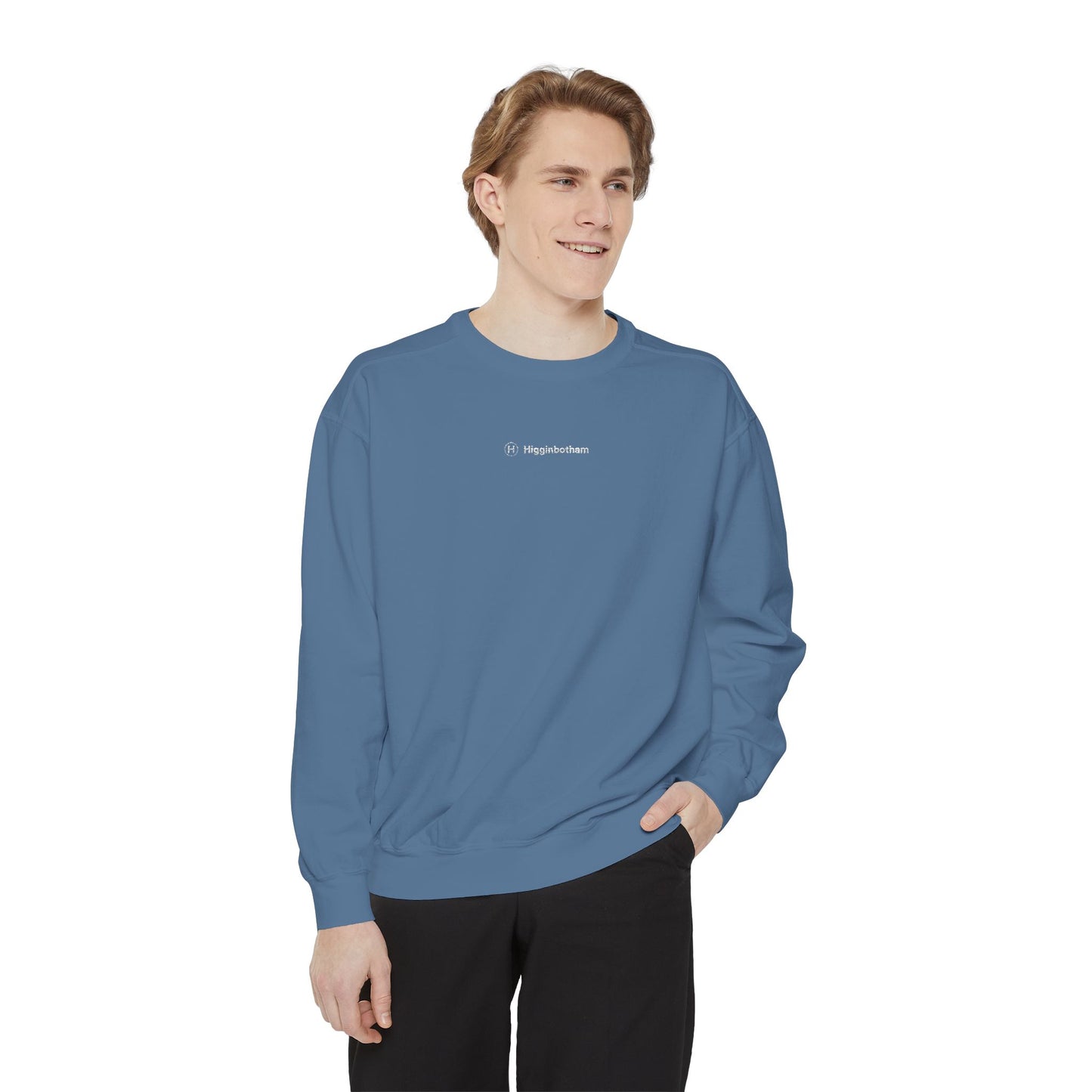 Comfort Colors Sweatshirt — Garment-Dyed Crewneck with Embroidery