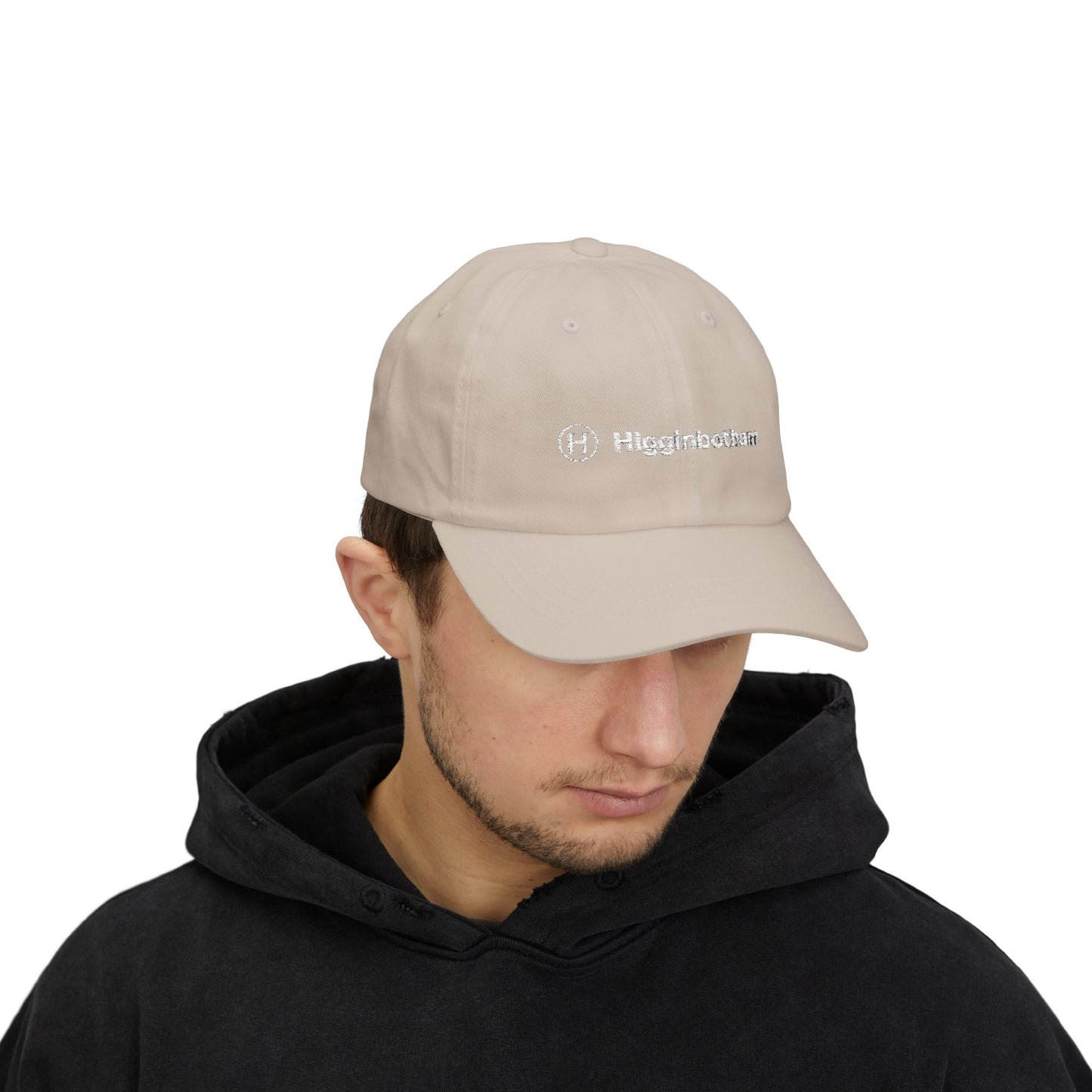 Embroidered 'Higginbotham' Classic Dad Cap — Minimal Logo Baseball Hat