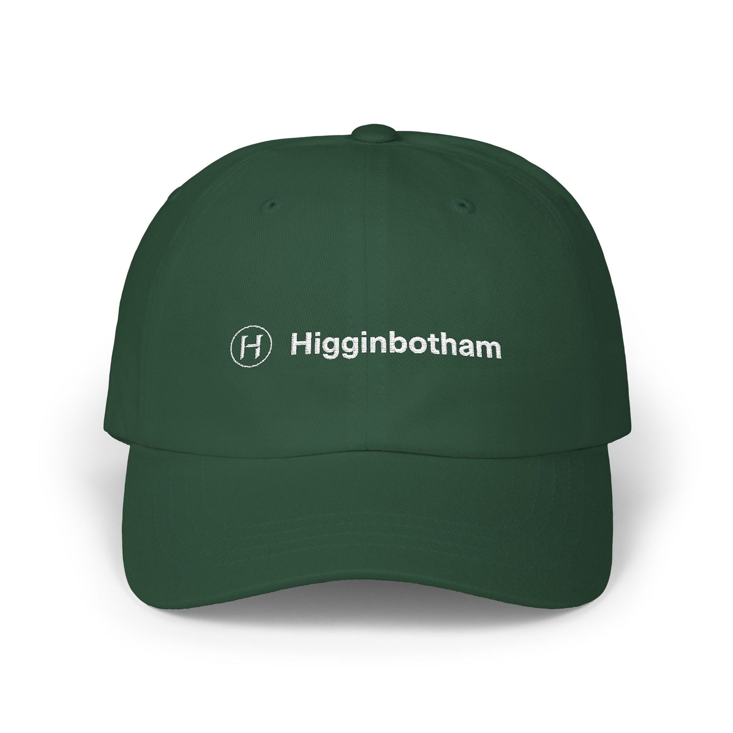 Embroidered 'Higginbotham' Classic Dad Cap — Minimal Logo Baseball Hat