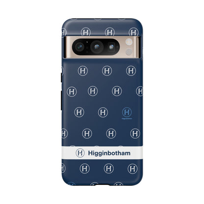 Navy Monogram Tough Phone Case — Shielded Slim Protective Cover