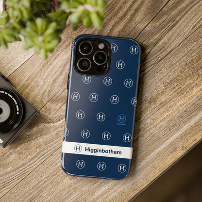 Navy Monogram Tough Phone Case — Shielded Slim Protective Cover