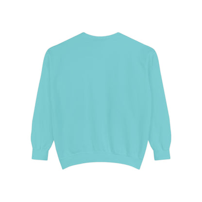Comfort Colors Sweatshirt — Garment-Dyed Crewneck with Embroidery