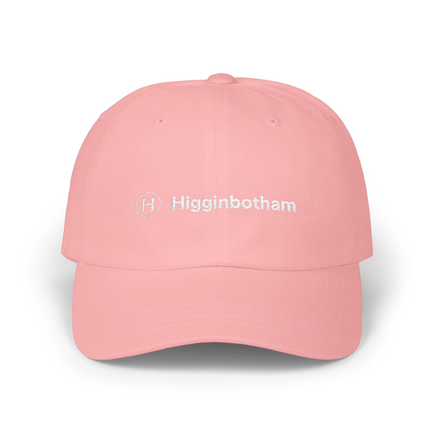 Embroidered 'Higginbotham' Classic Dad Cap — Minimal Logo Baseball Hat