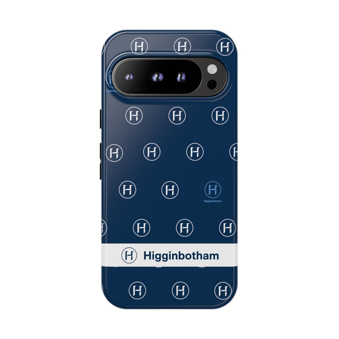 Navy Monogram Tough Phone Case — Shielded Slim Protective Cover