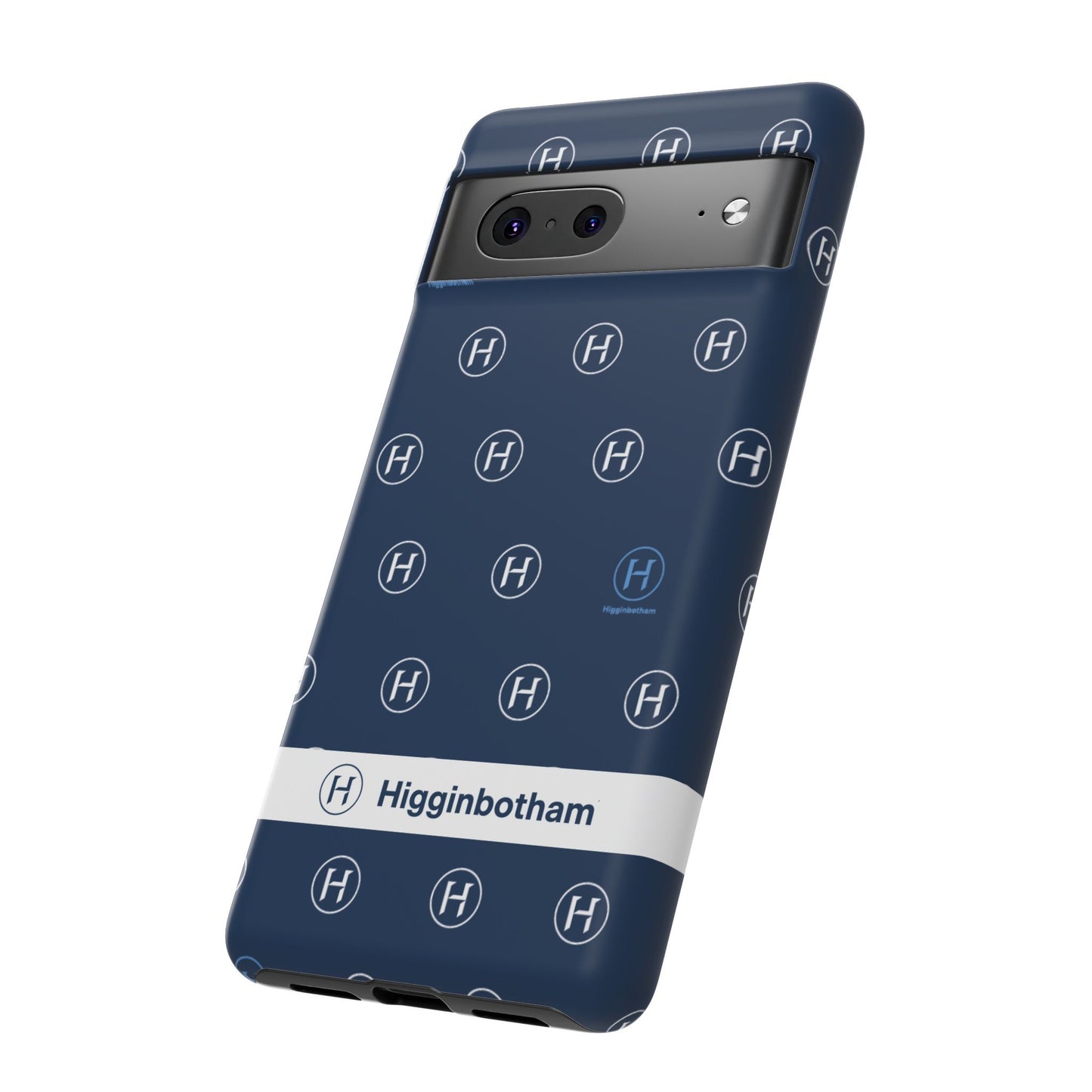Navy Monogram Tough Phone Case — Shielded Slim Protective Cover