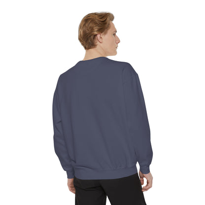 Comfort Colors Sweatshirt — Garment-Dyed Crewneck with Embroidery