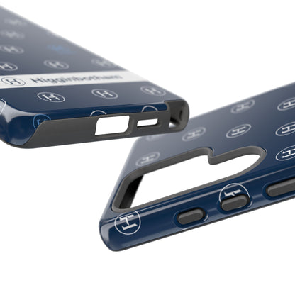 Navy Monogram Tough Phone Case — Shielded Slim Protective Cover