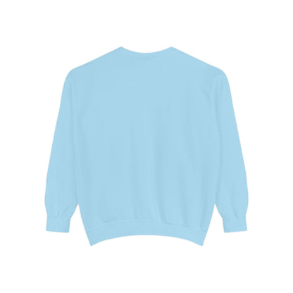 Comfort Colors Sweatshirt — Garment-Dyed Crewneck with Embroidery