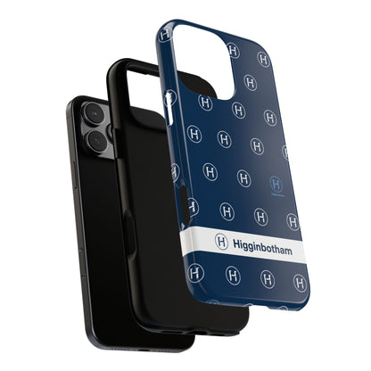 Navy Monogram Tough Phone Case — Shielded Slim Protective Cover