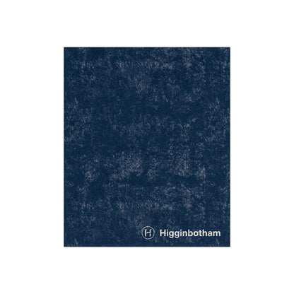 Crushed Velvet Blanket — Luxury Plush Throw Blanket with Subtle Logo