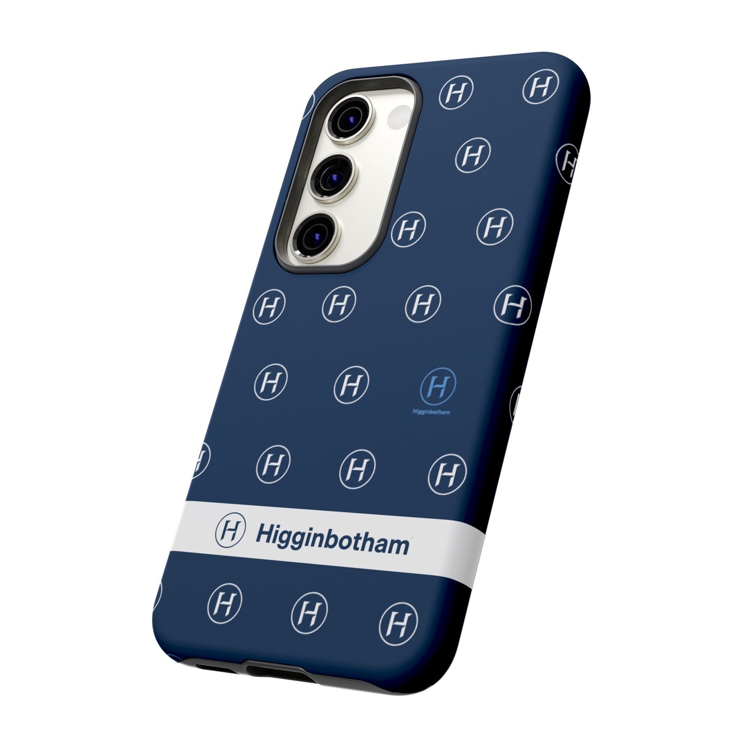 Navy Monogram Tough Phone Case — Shielded Slim Protective Cover