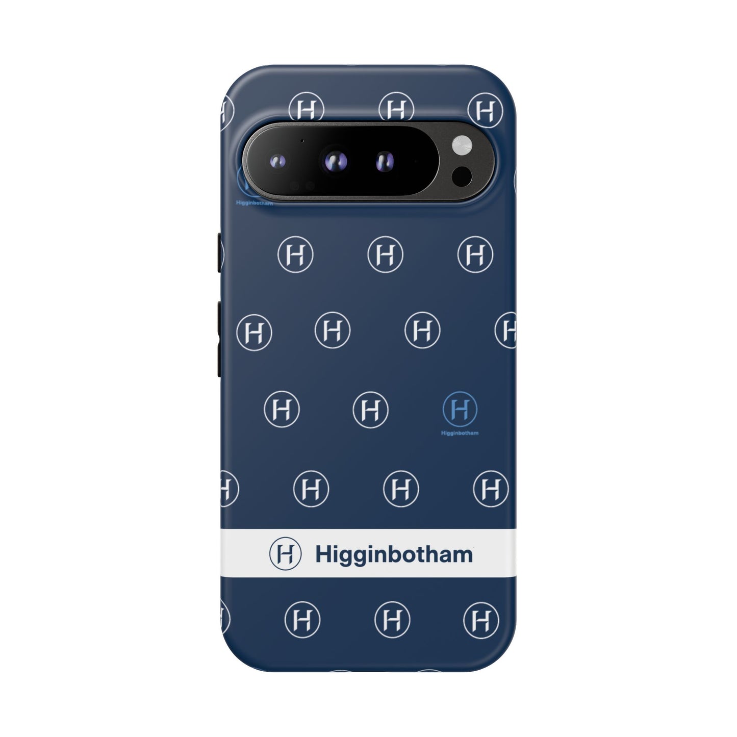 Navy Monogram Tough Phone Case — Shielded Slim Protective Cover