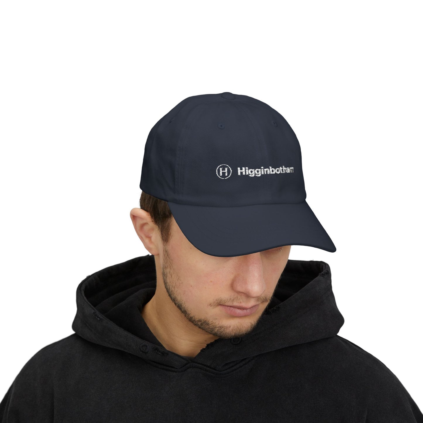 Embroidered 'Higginbotham' Classic Dad Cap — Minimal Logo Baseball Hat