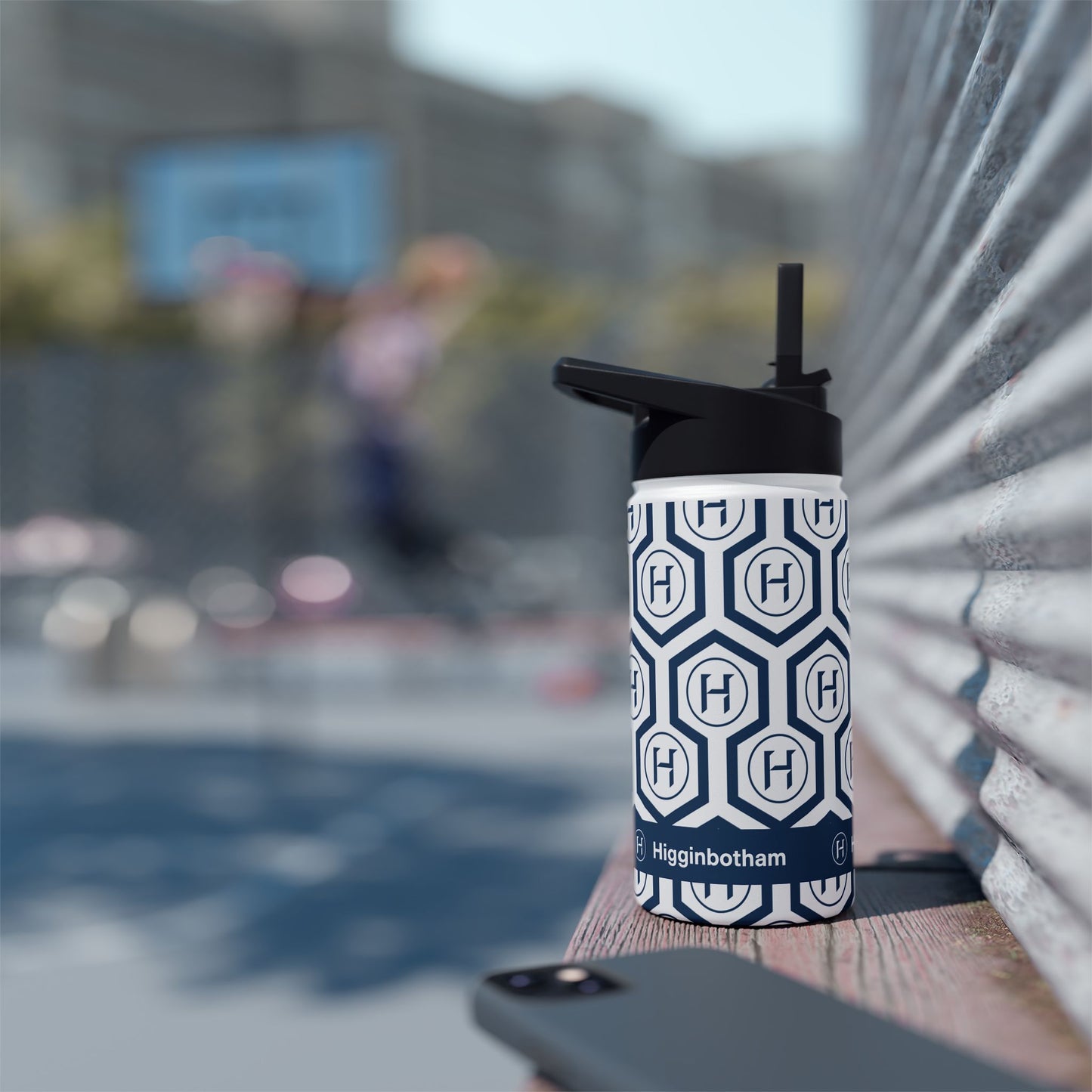 Higg Pattern Stainless Steel Water Bottle