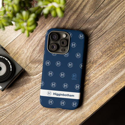 Navy Monogram Tough Phone Case — Shielded Slim Protective Cover