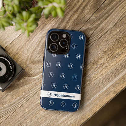 Navy Monogram Tough Phone Case — Shielded Slim Protective Cover