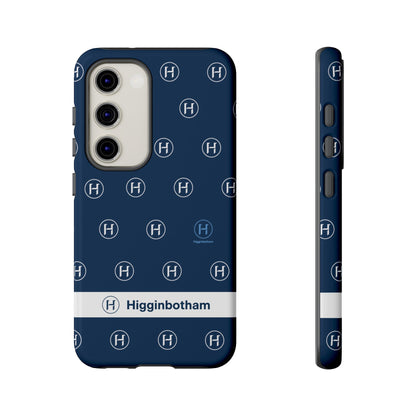 Navy Monogram Tough Phone Case — Shielded Slim Protective Cover