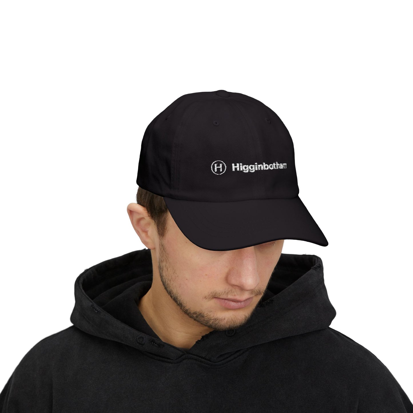 Embroidered 'Higginbotham' Classic Dad Cap — Minimal Logo Baseball Hat