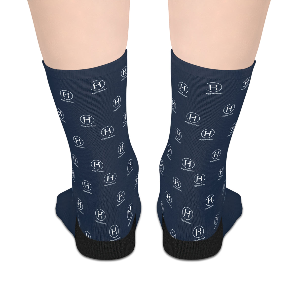 Navy Sublimated Mid-Length Socks