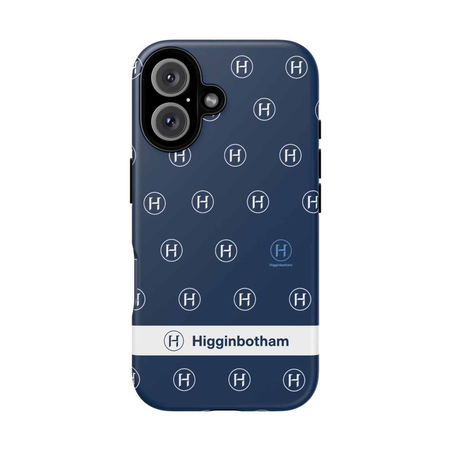 Navy Monogram Tough Phone Case — Shielded Slim Protective Cover