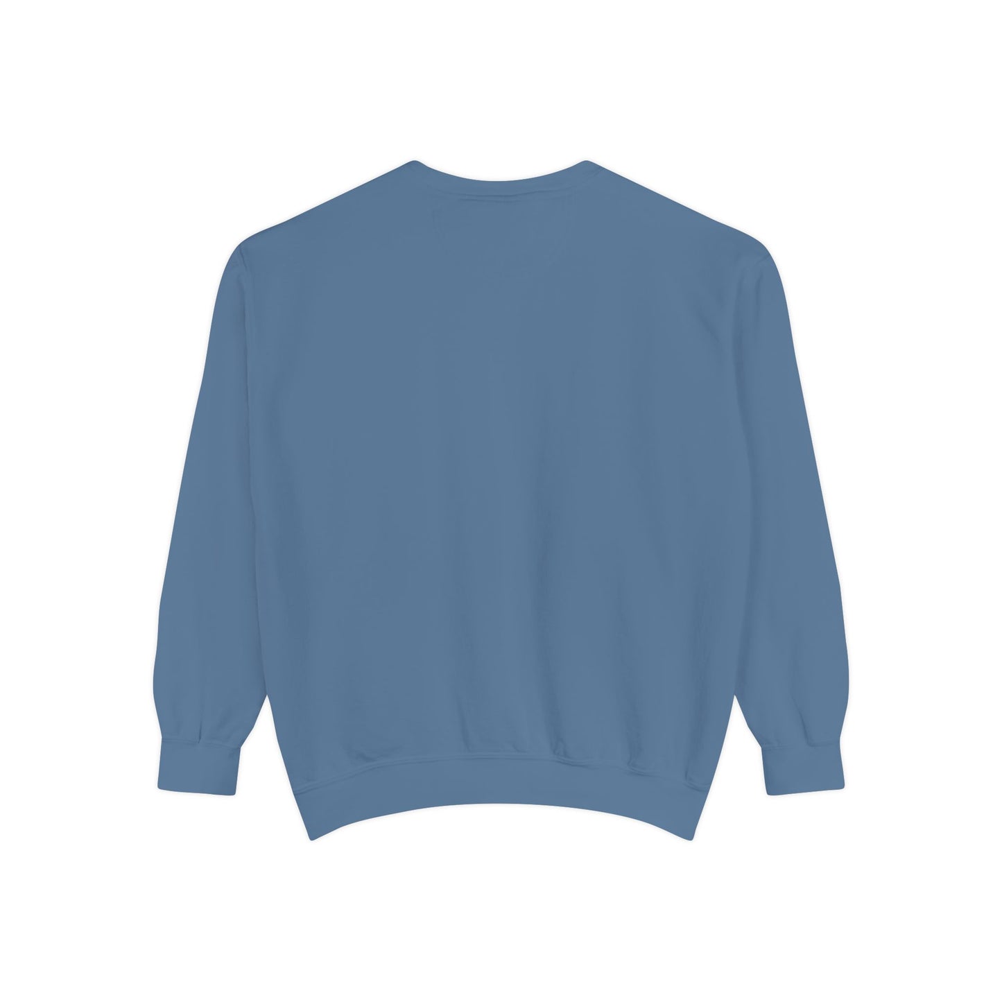 Comfort Colors Sweatshirt — Garment-Dyed Crewneck with Embroidery