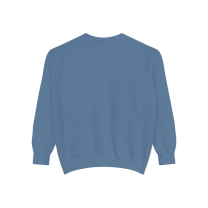 Comfort Colors Sweatshirt — Garment-Dyed Crewneck with Embroidery
