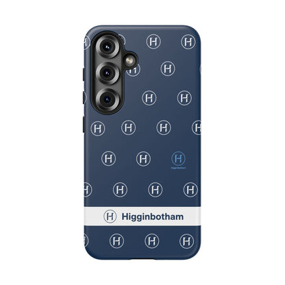 Navy Monogram Tough Phone Case — Shielded Slim Protective Cover