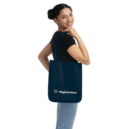 Higginbotham Branded Canvas Tote — 'Our Values' Corporate Logo Tote Bag