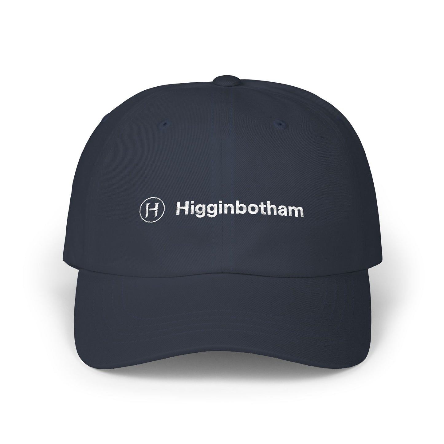 Embroidered 'Higginbotham' Classic Dad Cap — Minimal Logo Baseball Hat