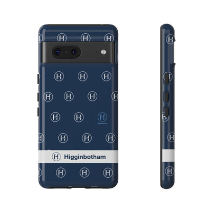 Navy Monogram Tough Phone Case — Shielded Slim Protective Cover