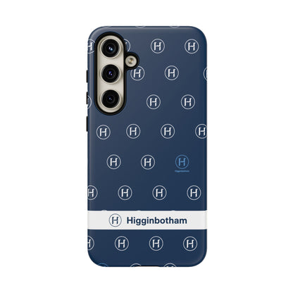 Navy Monogram Tough Phone Case — Shielded Slim Protective Cover