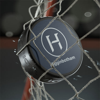 Personalized Hockey Puck — Custom Monogram 'Higginbotham' Team Puck